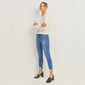 Just USA Distressed Skinny Super Stretch Jeans size 6